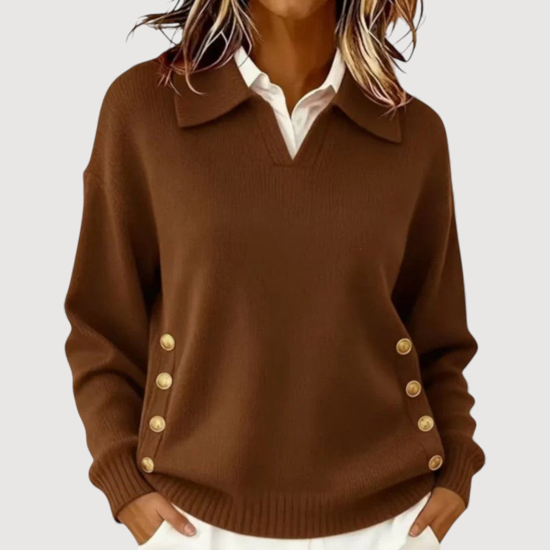 AIRA – BUTTON DETAIL JUMPER