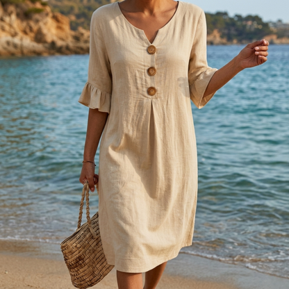 Radmila™ | Textured Long Sleeve Dress.