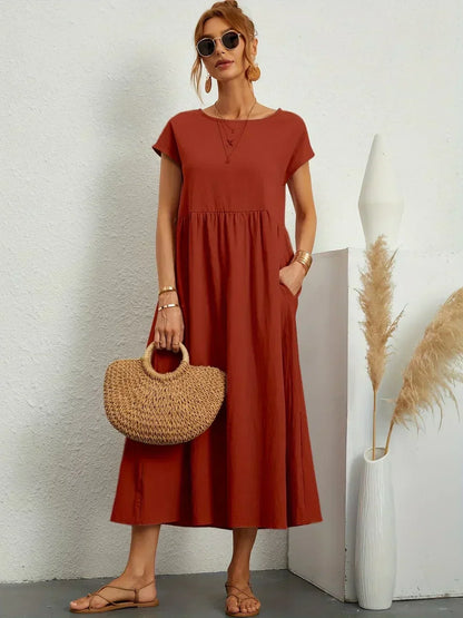 Ursina™ | Fluid Midi Dress.
