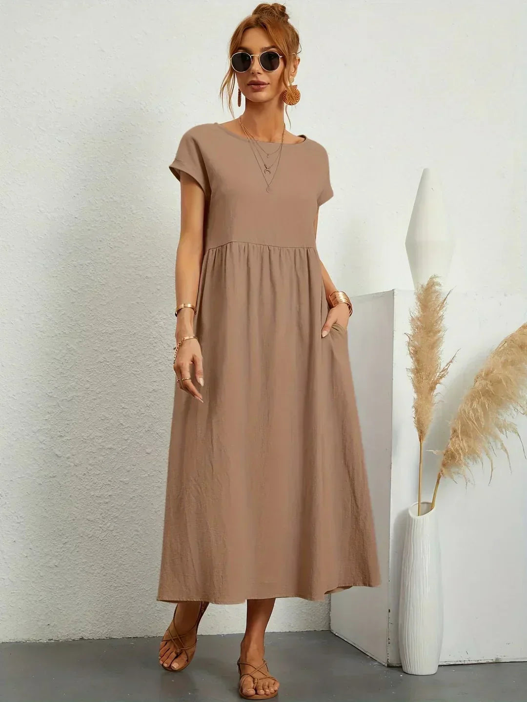 Ursina™ | Fluid Midi Dress.
