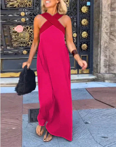 Quirine™ | Wrap-Front Maxi Dress.