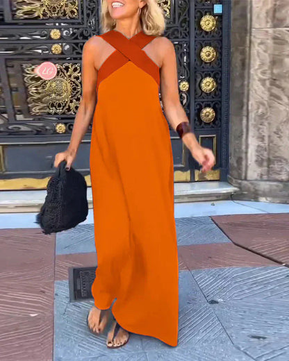 Quirine™ | Wrap-Front Maxi Dress.