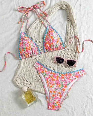 Valerie - Vibrant Lace Neck-Tie Bikini