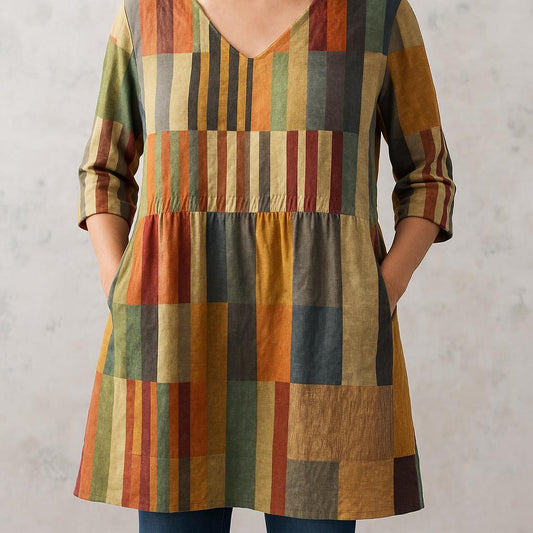 Chloe | Long Blouse with V-Neck